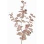 Künstlicher Eukalyptus Zweig MALFHY, metallic-hellrosa, 75cm