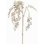 Künstlicher Zweig Pfefferbaum RALFHY mit Beeren, metallic-silber-gold, 80cm