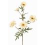 Dekozweig Chrysantheme PRUDENCE, Eco Collection, creme-gelb, 75cm, Ø5-6,5cm