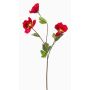 Deko Zweig Mohnblume MIROLB, rot, 70cm, Ø7-8cm