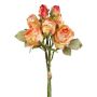 Künstlicher Blumenstrauß Rosen JARZO, gelb-orange, 55cm