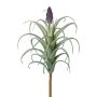 Künstliche Sukkulente Tillandsia stricta KROST, Steckstab, Blüte, grün-lila, 23cm