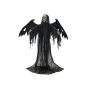Halloween Deko Skelett Todesengel WOTAN mit Flügeln, Grusellach und Bewegungsfunktion, LEDs, 40x100x175cm