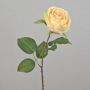 Rose künstlich FINAKAS, creme-gelb, 65cm, Ø9cm