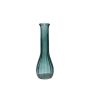 Vase aus gewellten Glas KOSTA, petrolblau-klar, 21,5cm, Ø7cm