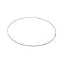 OASIS® Metallring aus gewelltem Flachdraht, grau, Ø25cm
