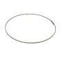 OASIS® Metallring aus gewelltem Flachdraht, grau, Ø15cm