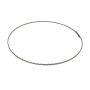 OASIS® Metallring aus gewelltem Flachdraht, grau, Ø18cm