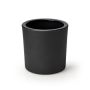 Teelichthalter Glas JOHN FIRE, schwarz-matt, 10cm, Ø10cm