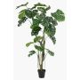 Kunstpflanze Philodendron monstera deliciosa TANIESO, Kunststamm, Luftwurzeln, 210cm