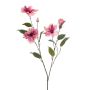 Deko Zweig Hibiskus TRUGEN mit Blüten, lila-rosa, 85cm