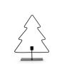 Metall Kerzenständer Tannenbaum NERSYLA, Fuß, schwarz, 30cm, Ø25cm