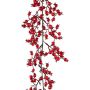 Deko Girlande Kartoffelrose TELAND, Beeren, rot, 120cm