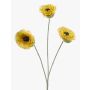 Künstlicher Zweig Mohnblume WHONRA, gelb, 60cm, Ø7cm