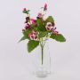 Deko Kunstblume Stiefmütterchen BAHNY auf Steckstab, pink-weiß, 22cm