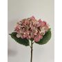 Künstliche Hortensie MYNMAR, rosa-creme, 35cm, Ø14cm