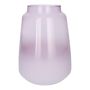 Glas Vase FLORINI, zartlila-matt-klar, 24,2cm, Ø17cm