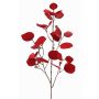 Unechter Eukalyptus Zweig INDALA mit Früchten, rot, 85cm