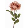Samt Rose künstlich SINDALA, rosé, 60cm, Ø12cm