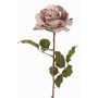 Samt Rose künstlich SINDALA, helllila, 60cm, Ø12cm