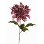 Samt Dahlie künstlich MINBU, altlila, 60cm, Ø17cm