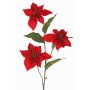 Samt Poinsettia Zweig künstlich TONZI, rot, 80cm, Ø15cm