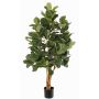 Ficus Lyrata künstlich TUNGA, Naturstämme, grün, 150cm