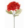 Kunstblume Hortensie URANIA, Trockenoptik, orange-rot, 75cm, Ø20cm