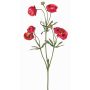 Ranunkel künstlich YARIS, pink-grün, 65cm, Ø3-4,5cm