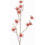 Künstlicher Zaubernuss Zweig XYLA, Blüten, orange-rot, 70cm, Ø6cm