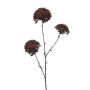 Künstliche Pompon-Dahlie LUNED, bronze, 75cm