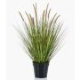 Deko Kunstgras Federborstengras YWAIN mit Rispen, beige-grün, 70cm