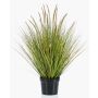 Deko Kunstgras Federborstengras YWAIN mit Rispen, beige-grün, 100cm