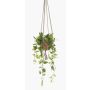 Kunstpflanze Philodendron Scandens Blumenampel RUESCA, Terracotta Topf, 90cm