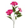 Künstlicher Hibiskus Zweig AMADOU mit Blüten, pink, 80cm