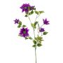 Große Kunstblume Clematis HIKARI, lila, 110cm, Ø5-14cm