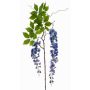 Große Kunstblume Blauregen Zweig NISSRINE mit Blüten, blau, 145cm