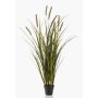 Künstliches Schilfgras ZWENA mit Rispen, grün-gelb, 100cm