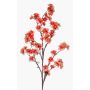 Große Kunstblume Kirschblütenzweig GIMA mit Blüten, koralle, 120cm