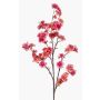 Große Kunstblume Kirschblütenzweig GIMA mit Blüten, pink, 120cm