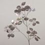 Kunst Lunaria Zweig ADONISA mit Glitzer, champagner-silber, 65cm