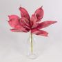 Kunststoffschaum Aloe Vera LIERA mit Glitzer, purpurrot, 30cm