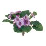 Kunstblume Usambaraveilchen AMVIRIA, Steckstab, rosa-weiß, 12cm