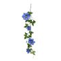 Kunst Girlande Clematis SYLAVRA, blau, 90cm