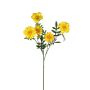 Kunst Zweig Tagetes patula GILVERA, gelb, 70cm