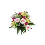 Künstliches Gesteck Rose Orchidee cymbidium AILANAH, Steckstab, rosa, 35cm
