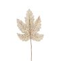 Kunstblatt Skelettblatt Ahorn YEILAMA, Trockenoptik, gold, 70cm