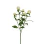 Künstlicher Zweig Kugelamarant DREWON, weiß, 65cm, Ø2-3cm