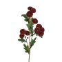 Kunst Zweig Bellis PIELLA, dunkelrot, 60cm