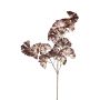 Deko Zweig Ginkgo DILINA, gold metallic-mauve, 90cm